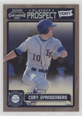 2011 Playoff Contenders Prospect Tickets 54/99 Cory Spangenberg #RT18 3c7
