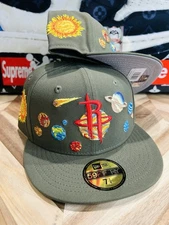 New Era Travis Scott Astro World Medium Olive Houston Rockets TBG Fitted 7 1/4