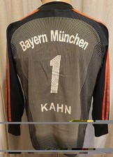 FC Bayern München Adidas Torwart Trikot "-T---Mobile-" + Nr.1 Kahn Gr.164 (XS)