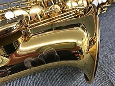 YAMAHA YAS-62 Alto Saxophone Gold Used with Semi-Hard Case Mouthpiece