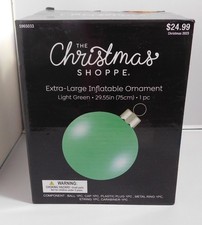 INFLATABLE ORNAMENT 29" XL BALL DECORATION LIGHT GREEN