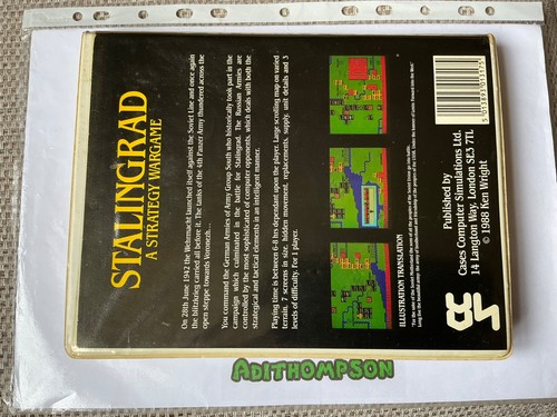 Stalingrad by Ken wright Game ZX spectrum Cassette Tape - Afbeelding 5 van 21