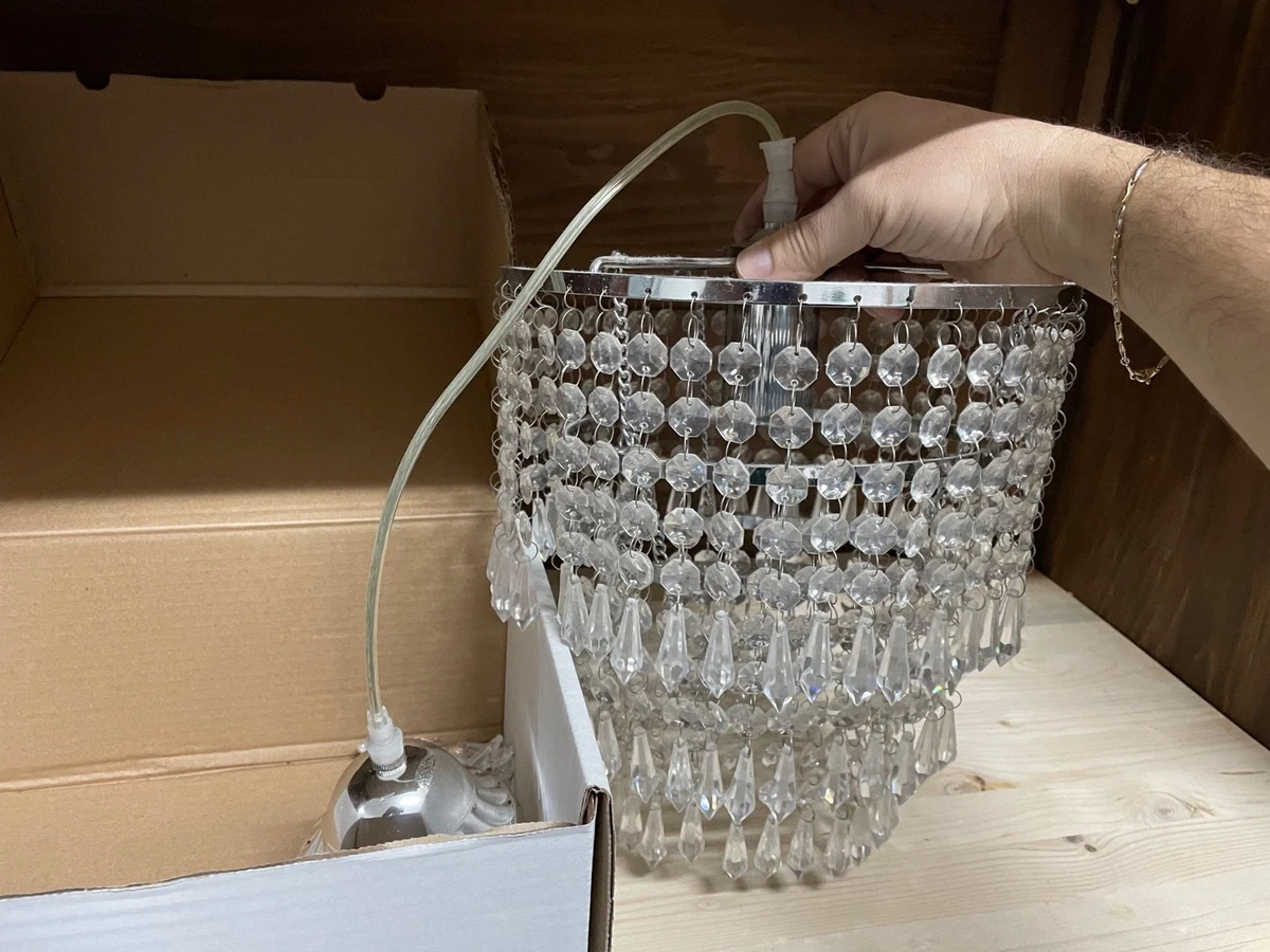 6 Pezzi Anelli In Cristallo K9 Per Lampadario – Gocce Pendenti Diametro 50 Mm – Parti Di Ricambio Per Lampade E Decorazioni
