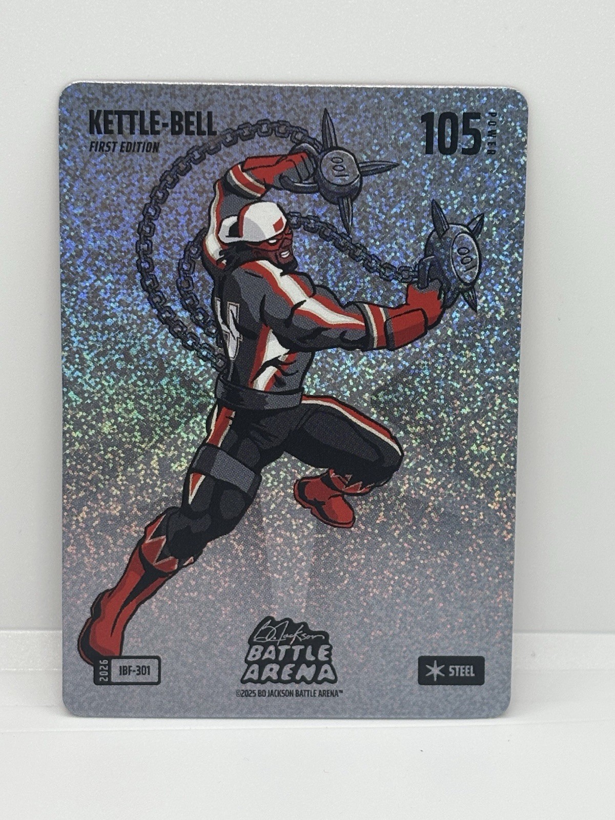 2025 Bo Jackson Battle Arena Kettle Bell Steel IBF Silver 301