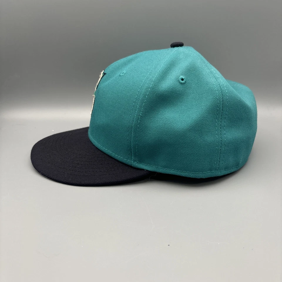 Seattle Mariners New Era 59FIFTY Fitted Hat Navy Teal 7 3/4 - Image 2 of 4