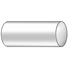 Black Uhmw-Pe Rod Stock 3 Ft. L, 3" Dia., 1Yvl6