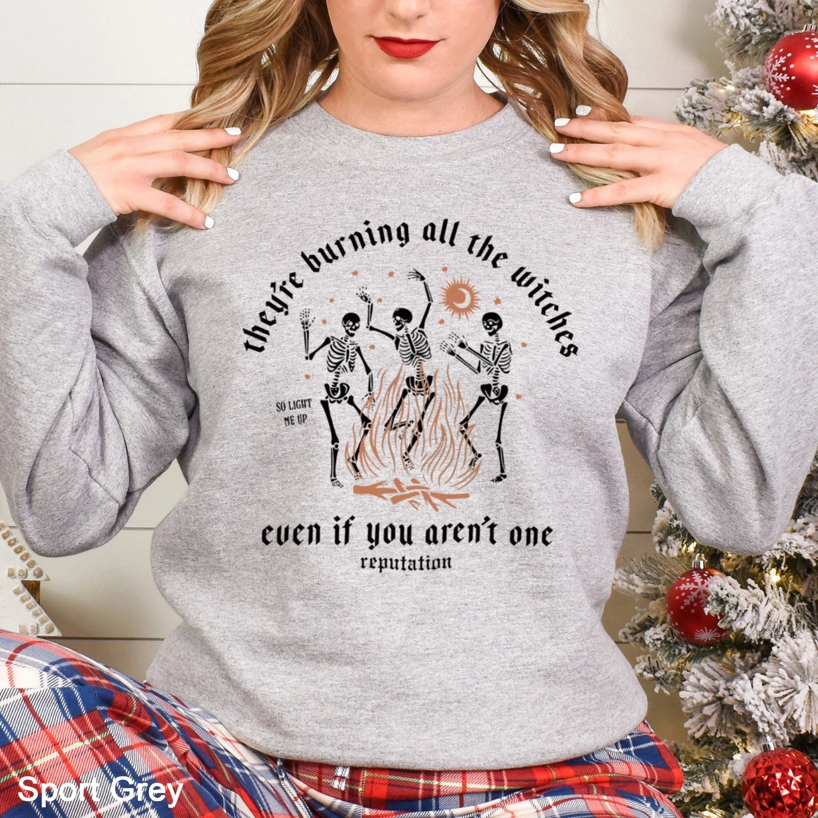 Halloween Skeleton Witches Sweatshirt