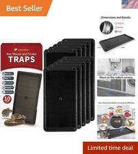 10-Pack Non-Toxic Super Glue Traps - Safe for Mice, Rats, and Snakes