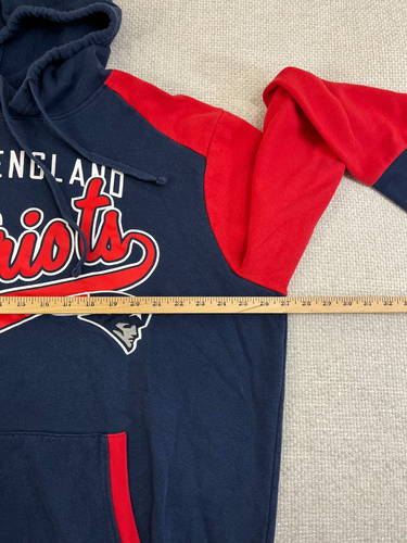 New England Patriots Hoodie Mens XXL Adult Pullover Blue Red Sweatshirt NFL Giii - Picture 6 of 9