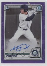 2020 Bowman Draft Chrome Picks Purple Refractor 84/250 Kaden Polcovich Auto 1k4m