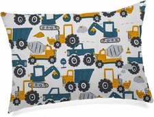 Pillow with Pillowcase - 13X18 Soft Organic Cotton Dinosaur Crib Pillows - Wa...