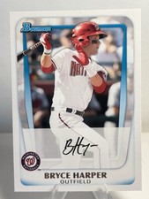 Bryce Harper 2011 Bowman Cut Auto • Rookie Card  #BP1. rookie card picture