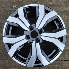 1 GENUINE DACIA SANDERO  ALLOY WHEEL 6.5X16 4030094102R  RIM ET45 BLACK & POLISH