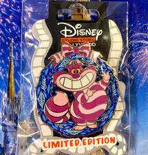 🍬 Disney DSSH Holiday Cat Wreaths Alice in Wonderland Cheshire Cat LE 400 Pin