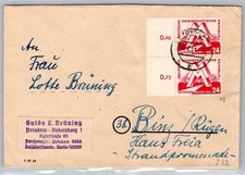 DDR 282 auf Brief als Mehrfachfrankatur portogerecht #OT376