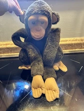 1994 Hosung Chimp Puppet Brown 12" 