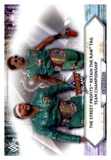 2021 Topps WWE #93 The Street Profits Retain the Raw Tag Team Championship - WWE