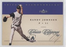2004 Fleer Classic Clippings Randy Johnson #25 HOF 02v3