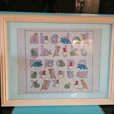 Babys Abc’s Framed Picture 44.5 Cm X 34.5 Cm dinosaurs 