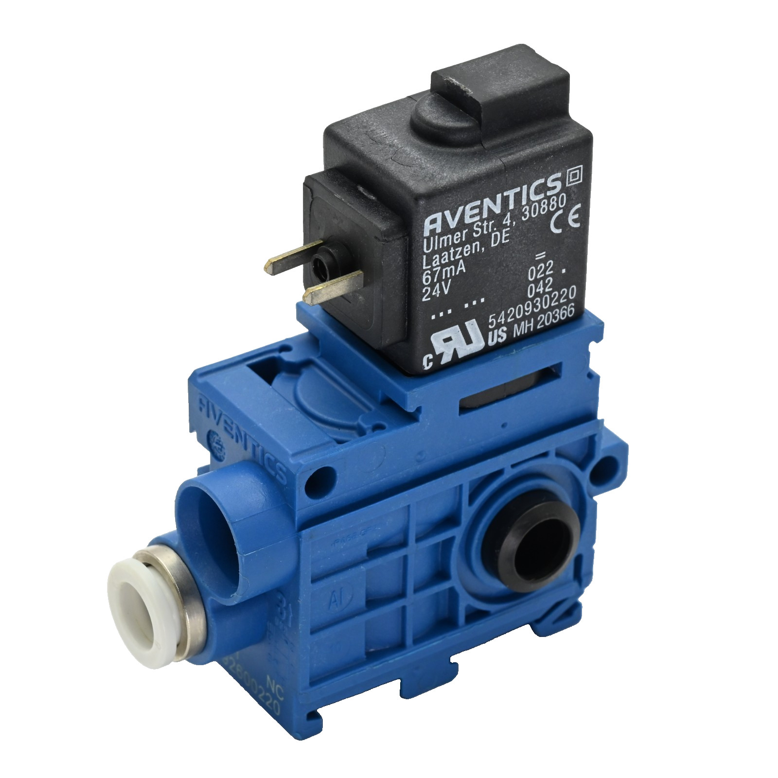 Bosch Aventics 5792600220 3/2 Directional Poppet Valve, 2-8 Bar, 24VDC