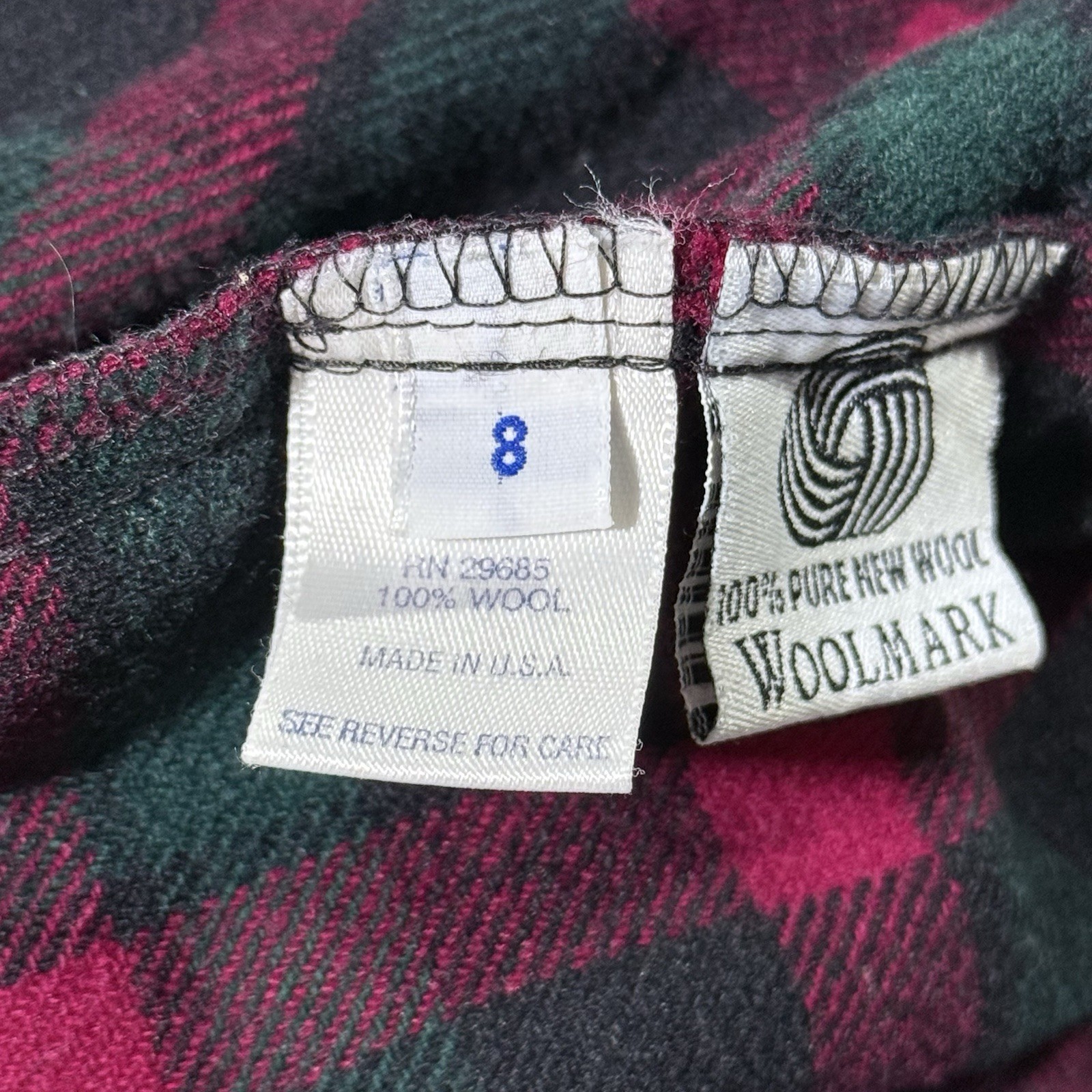 Pendleton 100% Wool Plaid Button Front Sleeveless… - image 9