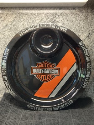 Harley Davidson Bar & Shield Melamine Chip & Dip Tray! Retro! Summer Ready!!!!