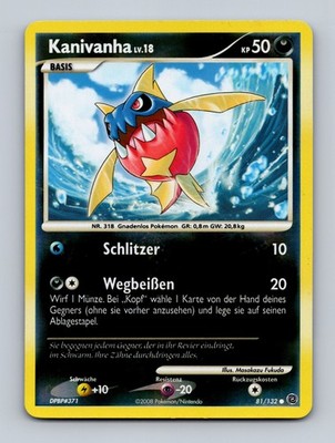 TCG Pokemon Karte Kanivanha SW 81/132 DE Masakazu Fukuda Secret Wonders Reverse