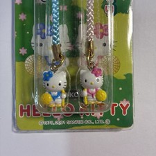 Hello Kitty Figure Strap Pair Set Sanrio 2001 Japan Limited Collectible F/S