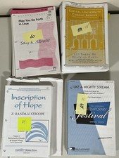 Lot Of 4 SATB ChoralSheet Music Octavos Inspi...