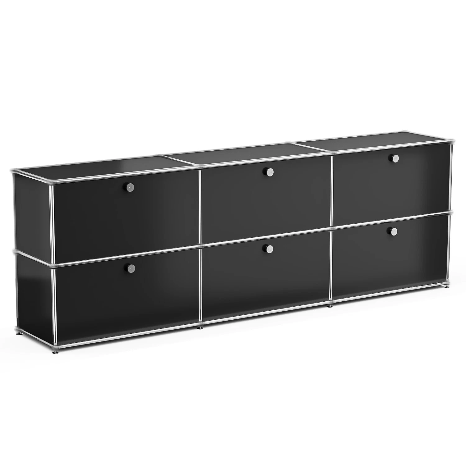 Black-2 Tiers 6 Doors