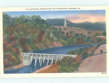 Pre-Chrome POWER PLANT Radford Virginia VA o/19 AH5594