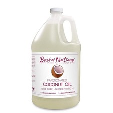 Best of Nature 100% Pure Fractionated Coconut Oil - Massage, Skin & Hair - 64 oz
