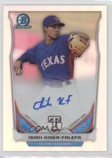 2014 Bowman Chrome Prospect Refractor /500 Isiah Kiner-Falefa #BCAP-IK Auto 3a8