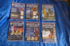 Deutsches Münzenmagazin, 6 Ausgaben, 2011, 2012, 2013, Rar + Top, neu