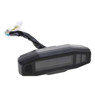 Motorcycle Speedometer Gauge Mini Universal LCD Motorcycle Meter Speedometer