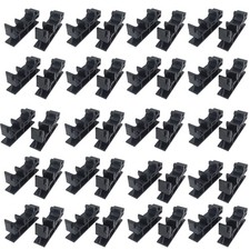 20 Sets C45 DIN Rail PCB Mounting Bracket Holder Carrier Clips for 35mm Rail