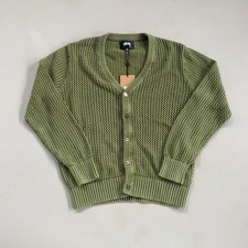 Medium Stussy Olive Loose Gauge Cardigan