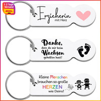 Abschiedsgeschenk Erzieherin SchlüSselanhäNger Edelstahl Danke Geschenk Kita