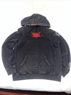 Swagger Souls 2020 Heritage Acid Wash Hoodie Black Size Medium