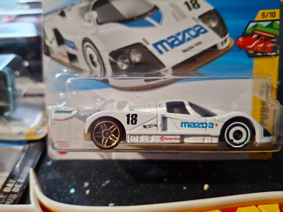 Hot Wheels ~ Mazda 787B, Blue & White, Short Card.  More NEW Mazda's Listed!!! - Image 4 of 4