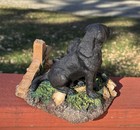 Vintage Black Lab Mother & Pups Sculpture Living Stone Inc  (?) Home Decor — photo 6