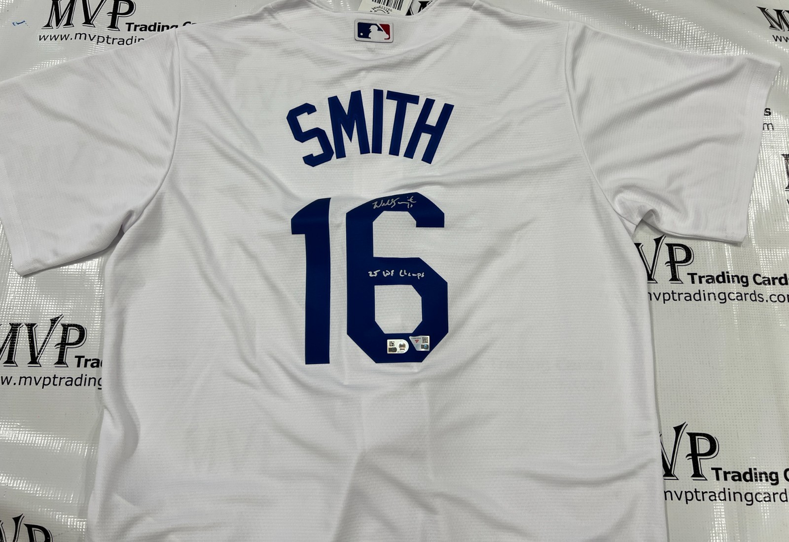 Will Smith Autographed Signed Los Angeles Dodgers Fanatics Authentic Nike Authentic L.A. Dodgers Jersey 