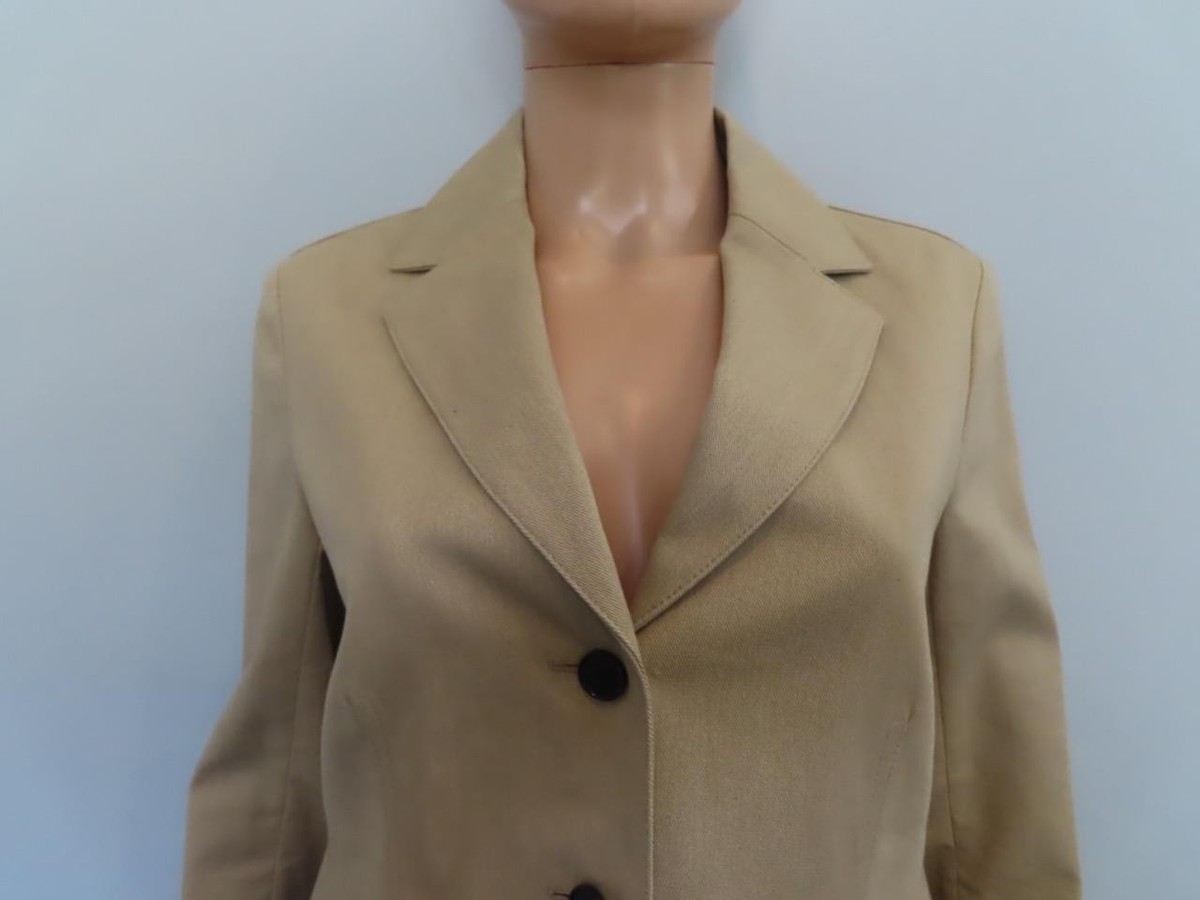 Dior★素敵!Beige Single-Breasted Cotton Blazer NWT Christian Dior Beige Single-Breasted Cotton Blazer Size