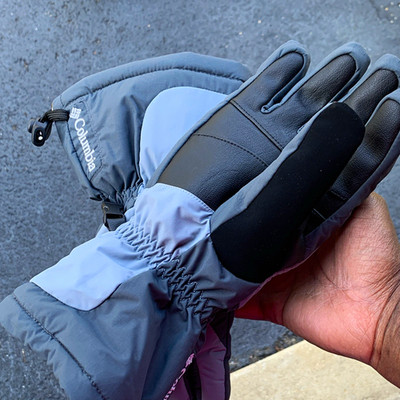 Columbia Omni-Tech Men s Insulated Winter Gloves Gray/Black Colorblock Sz S