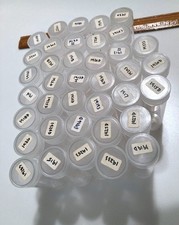 38 used Anco Nickel Coin Collecting Tubes Screw on tops