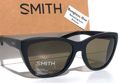 NEW Smith Optics SHOAL Matte Black ChromaPop POLARIZED Grey Green Lens Sunglass