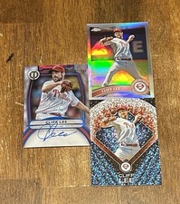 Cliff Lee Phillies Tribute Blue Signed /150- Chrome/ Diamond Stars (3) Card Lot!