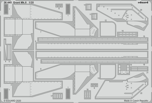 (EDP36445) - Eduard Photoetch 1:35 - Grant Mk.II (Miniart)