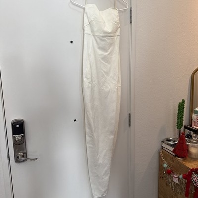 Rick Owens white bustier gown NEW size 40 kim kardashian Ss2018 