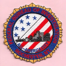 C45 FBI ROCHESTER TERRORIST TF HRT POLICE PATCH AGENT SWAT TASKFORCE FEDERAL